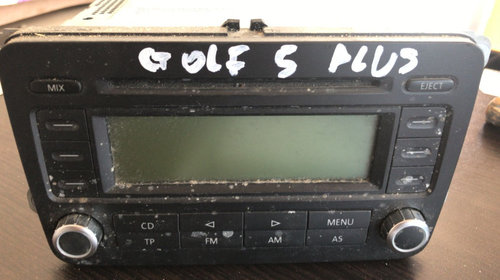 Radio cd player auto vw golf 5 plus 5m0035186