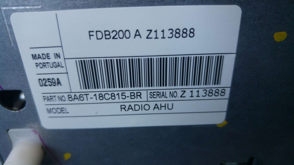 Radio cd player ford fiesta 6 cb1 ccn 8a
