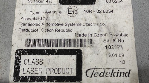 Radio cd player Mp3 Toyota Avensis II 2009 cod piesa 86120-05140