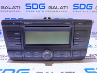 Radio CD Player Stream SkodaAuto Skoda Octavia 2 2004 - 2013 Cod: 1Z0035161B cu Cod Deblocare