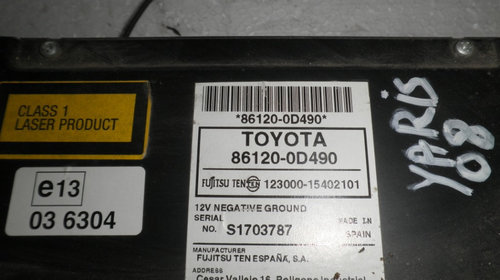 Radio CD Toyota Yaris 861200d490