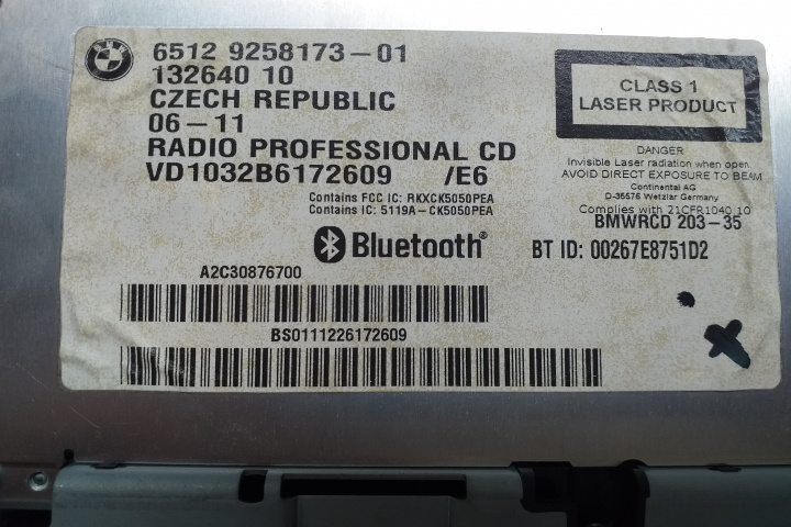 Radio cd Unitate radio cd MMI Bluetooth 