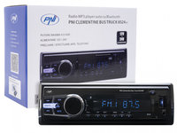 Radio MP3 Player Auto PNI Clementine Bus Truck 8524BT RDS 4x45w 12V/24V 1 DIN Cu SD, USB, AUX, RCA Si Bluetooth PNI-8524BT