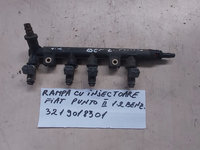 Rampa injectoare + injectoare cod 3219018301 Fiat Punto 2 / 1.2 benzina / 1999-2010