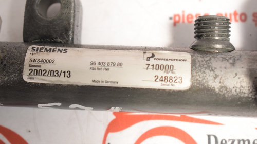 Rampa injectoare Peugeot 307 2.0 HDI 2002 9640387980 571