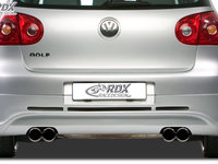 RDX Difuzor Difuzor prelungire bara spate pentru VW Golf 5 "GTI/R-Five" cu teava esapament stanga & dreapta Fusta bara spate Heck RDHA030-D material ABS
