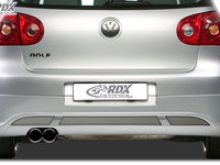 RDX Difuzor Difuzor prelungire bara spate pentru VW Golf 5 "V2" cu teava esapament stanga Fusta bara spate Heck RDHA031-L material ABS