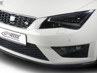 RDX Prelungire Spoiler Bara fata pentru SEAT Leon 5F FR + Cupra / Leon 5F SC FR + Cupra / Leon 5F ST FR + Cupra lip bara fata Spoilerlippe Schwert RDFA057 material ABS