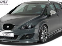 RDX Prelungire Spoiler Bara fata pentru SEAT Leon 1P Facelift (ab 2009) lip bara fata Spoilerlippe RDFA099 material ABS