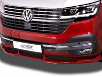 RDX Prelungire Spoiler Bara fata VARIO-X pentru VW T6.1 ( pentru werkseitig lackierte si unlackierte Stostange) lip bara fata Spoilerlippe RDFAVX30910 material Plastic