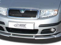 RDX Prelungire Spoiler Bara fata VARIO-X pentru SKODA Fabia 1 (6Y) 2004+ ( nu si pentru GT / RS) lip bara fata Spoilerlippe RDFAVX30756 material Plastic