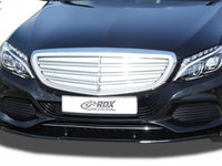 RDX Prelungire Spoiler Bara fata VARIO-X pentru MERCEDES C-Klasse W205, S205, C205 (-2018) "V1" lip bara fata Spoilerlippe RDFAVX30749 material Plastic