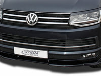 RDX Prelungire Spoiler Bara fata VARIO-X pentru VW T6 ( pentru werkseitig lackierte si unlackierte Stostange) lip bara fata Spoilerlippe RDFAVX30723 material Plastic