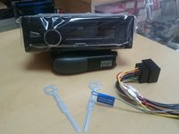 Receptor CD 1-DIN, JVC, iluminare rosu, Aux-in, USB