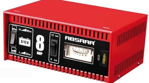 Redresor / incarcator baterie auto ABSAAR 8A,