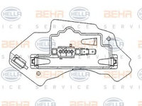 Reglaj, suflanta de interior MERCEDES-BENZ E-CLASS Break (S210) (1996 - 2003) HELLA 5HL 351 321-131