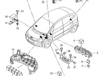 Releu 404 Seat Leon 1P 2008 2.0 BKD 103 KW 7M0951253C OEM 7M0951253C