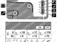 Releu bujii FIAT PUNTO Van 176L DELPHI HDC136