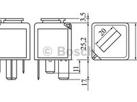 Releu bujii FORD ESCORT VII GAL AAL ABL BOSCH 0986332050