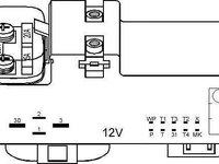 Releu ventilator radiator VW PASSAT Variant 3A5 35I TOPRAN 110 826