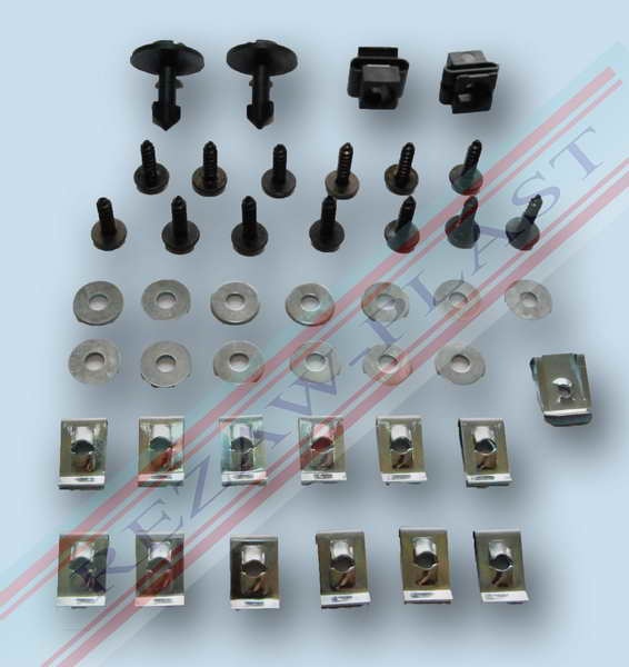 Rezaw plast set compret prindere scut motor pt audi a4 2000-2008