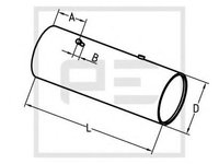 Rezervor combustibil MERCEDES-BENZ LK/LN2, MERCEDES-BENZ MK, MERCEDES-BENZ SK - PE Automotive 019.006-00A