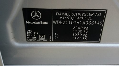 Rezervor Mercedes E-CLASS W211 2007 berlina 3.0