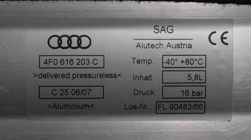 Rezervor presiune Audi A6 C6 4F0616203C 614