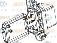 Rezistenta trepte ventilator FORD FOCUS II combi DA HELLA 9ML 351 332-361