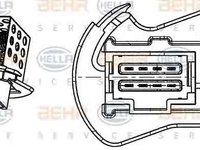 Rezistenta trepte ventilator habitaclu aeroterma VAUXHALL MOVANO Mk I A Van FD HELLA 9ML 351 332-251