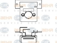 Rezistenta trepte ventilator MERCEDES-BENZ VARIO caroserie inchisa combi HELLA 9ML351332071