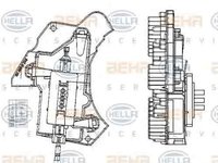 Rezistenta variabila ventilator interior habitaclu CHRYSLER CROSSFIRE Roadster HELLA 5HL 351 321-011