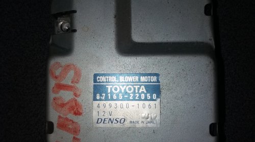 Rezistor ventilator habitaclu Toyota cod 87165-22050