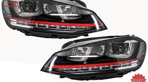 RHD Faruri 3D LED VW Golf 7 VII (2012-2017) R