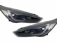 RHD Faruri LED DRL compatibil cu Ford Focus III Mk3 Facelift (2015-2017) Bi-Xenon Design Semnalizare Dinamica HLFFMK3RHD