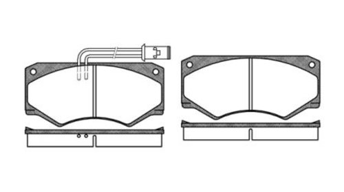 Road house set placute frana fata pt iveco da