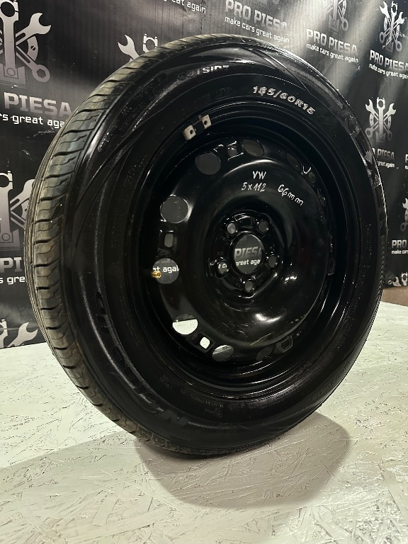 Roata 180/65 R15 Volkswagen Audi Skoda Seat 5x112 cu cauciuc iarna/vara - imagine 2
