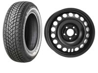 Roata completa Astra J 5x105 janta otel ALCAR 9247 6.5x16 + anvelopa Iarna GT Radial WinterPro2 205/55R16 91H + Senzor presiune ALCAR