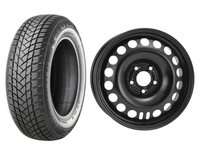 Roata completa Astra J 5x115 janta otel ALCAR 9327 6.5x16 + anvelopa Iarna GT Radial WinterPro2 205/55R16 91H + Senzor presiune ALCAR