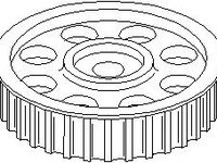 Roata dintata, ax cu came AUDI 500 (43, C2), AUDI 500 (44, 44Q, C3), AUDI 100 limuzina (4A, C4) - TOPRAN 110 375