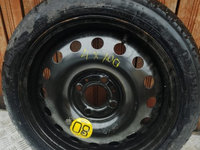 Roata rezerva slim 4x100 125 / 70 r15 Hyundai , Kia , Dacia , Renault , Opel