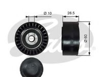 Rola ghidaj curea transmisie FIAT QUBO (225) (2008 - 2016) GATES T36190