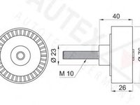 Rola ghidare AUDI A3 Sportback 8PA AUTEX 652074