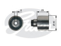 Rola ghidare conducere curea distributie T42309 GATES pentru Vw Passat Seat Alhambra Seat Ibiza Seat Leon Vw Eurovan Vw Kombi Vw Transporter Vw Multivan Skoda Octavia Vw Jetta Vw Vento Skoda Superb Skoda Laura Audi A6 Vw Golf Skoda Roomster Vw Eos Vw