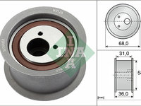 Rola ghidare/conducere, curea distributie (532032910 INA) AUDI,VW