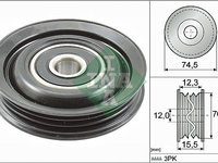 Rola ghidare conducere curea transmisie 532 0786 10 INA pentru Nissan March Nissan Micra Nissan Note