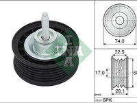 Rola ghidare/conducere, curea transmisie (532054610 INA) LAND ROVER,LAND ROVER (CHERY)