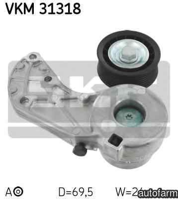 Rola intinzator curea alternator AUDI Q7 4L SKF VKM 31318