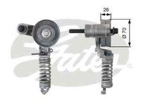 Rola intinzator curea alternator OPEL ASTRA H L48 GATES T38344