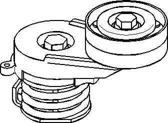 Rola intinzator curea alternator OPEL CORSA C F08 F68 TOPRAN 206 901